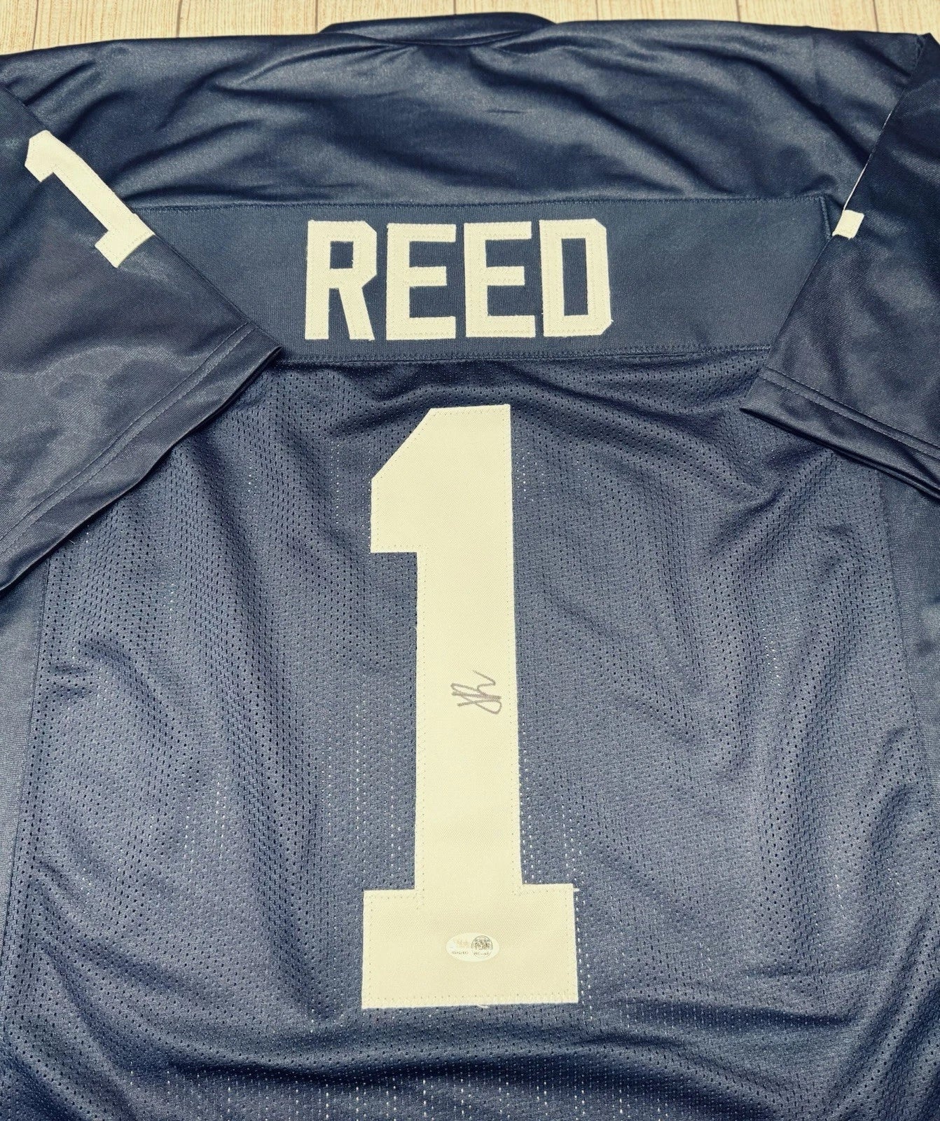 PENN STATE NITTANY LIONS JAYLEN REED SIGNED BLUE CUSTOM JERSEY JSA COA!!!