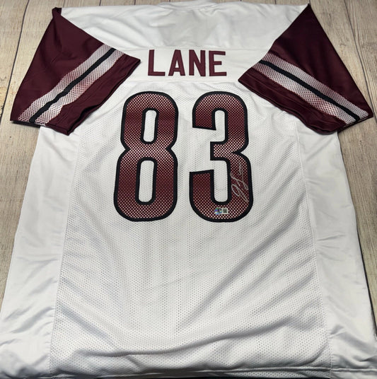 WASHINGTON COMMANDERS JAYLIN LANE SIGNED WHITE CUSTOM JERSEY BECKETT COA!!