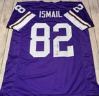 Qadry Ismail autographed Minnesota Vikings purple custom jersey with JSA COA