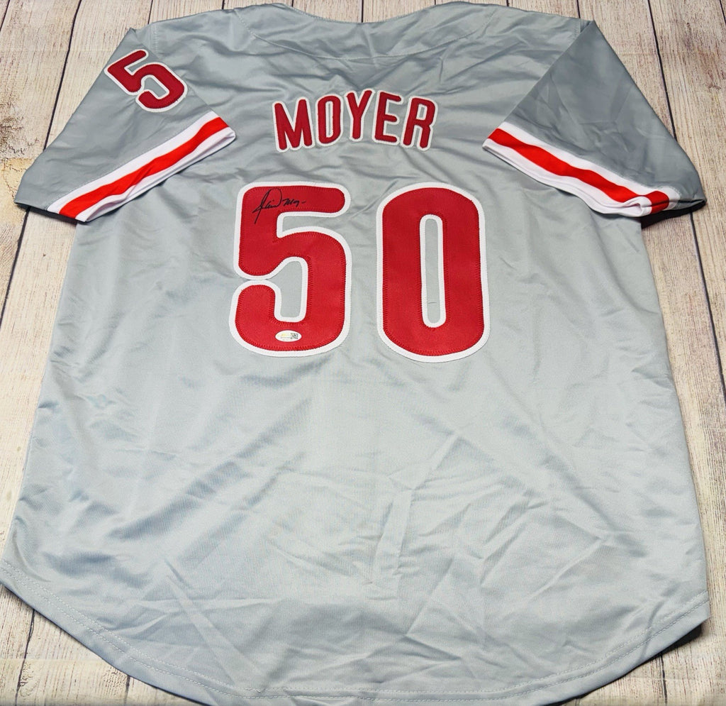 Jamie Moyer autographed Philadelphia Phillies grey custom jersey with JSA COA