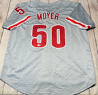 Jamie Moyer autographed Philadelphia Phillies grey custom jersey with JSA COA