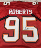 Elijah Roberts Autographed Tampa Bay Buccaneers Red Custom Jersey – JSA COA