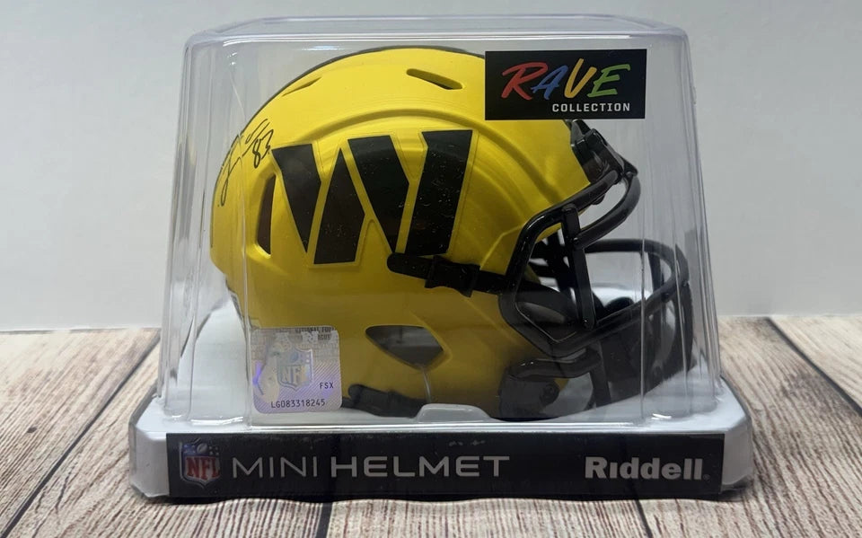 WASHINGTON COMMANDERS SIGNED JAYLIN LANE RAVE MINI HELMET BECKETT COA!!
