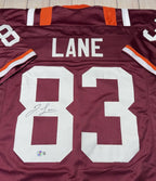 Virginia Tech Hokies Jaylin Lane Autographed Maroon Custom Jersey – Beckett COA