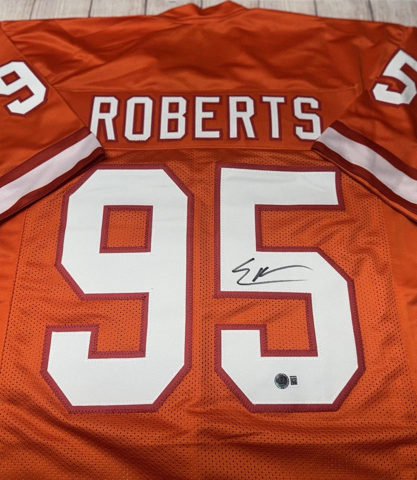 TAMPA BAY BUCCANEERS ELIJAH ROBERTS SIGNED THROWBACK CUSTOM JERSEY BECKETT COA!!