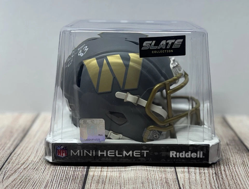 WASHINGTON COMMANDERS SIGNED JAYLIN LANE SLATE MINI HELMET BECKETT COA!!