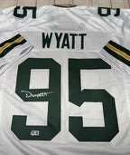 Devonte Wyatt Autographed Green Bay Packers White Custom Jersey – Beckett COA