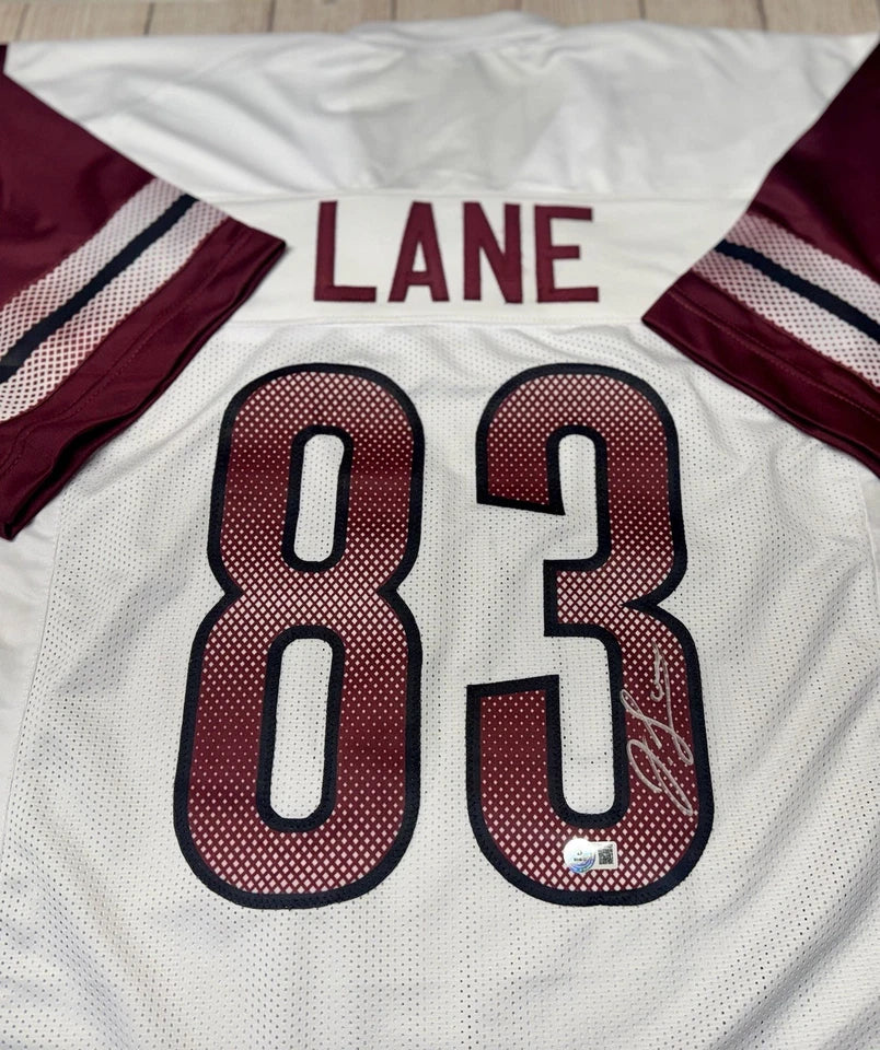 WASHINGTON COMMANDERS JAYLIN LANE SIGNED WHITE CUSTOM JERSEY BECKETT COA!!