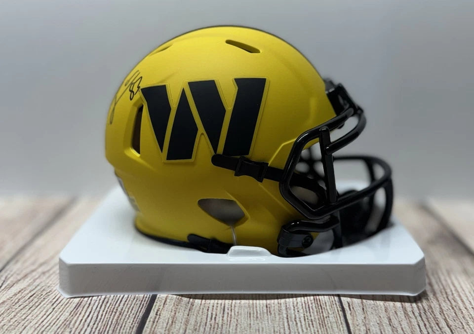 WASHINGTON COMMANDERS SIGNED JAYLIN LANE RAVE MINI HELMET BECKETT COA!!